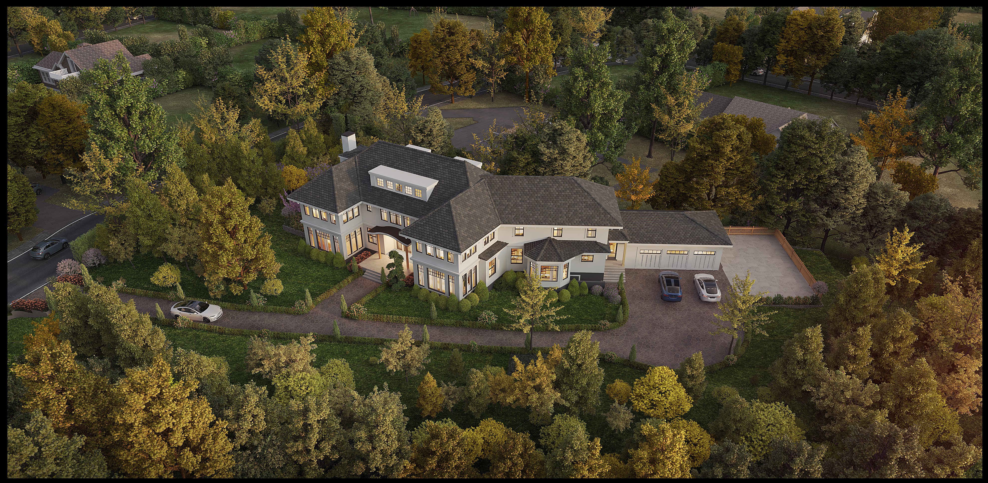Aerial view of 28 Bristol Road